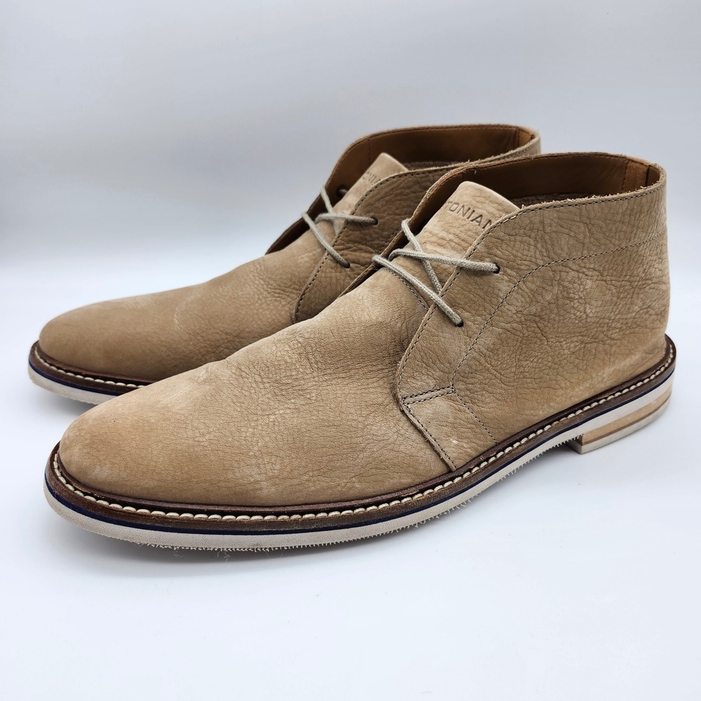 Bostonian Commonwealth Tan Leather Chukka Dezmin Boots  Ankle Shoes Men's 11